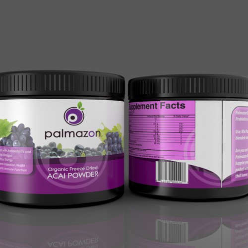Creating a Product Label for Palmazon your Organic Acai Powder