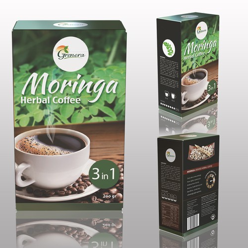 Moringa Herbal Coffee Design von bastian-weiss-design