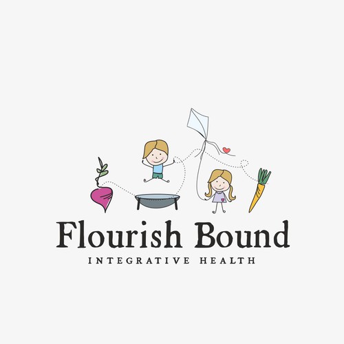 Design a logo aimed at solving & finding the missing piece/connecting the dots of a child's health and wellness Design by ∴ S O P H I Ē ∴