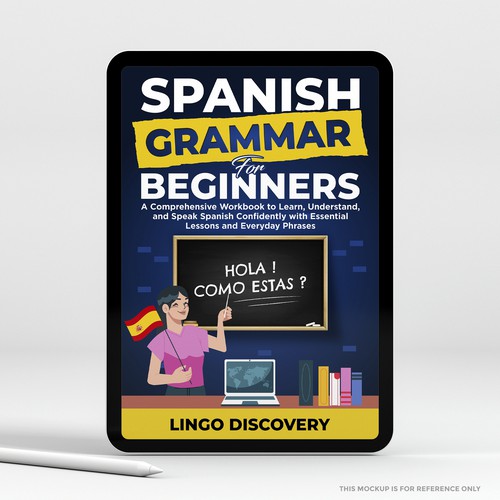 Sophisticated Spanish Grammar for Beginners Cover Ontwerp door Shreya007⭐️