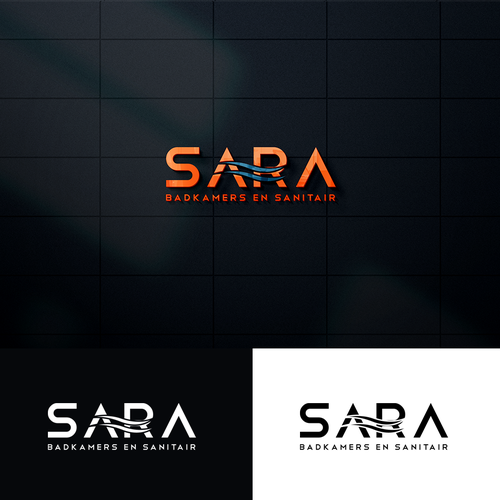 Logo moet SARA zijn ipv saar, letters moeten beeldmerk worden, ‘Badkamers & Sanitair’ eronder!! Design by axact