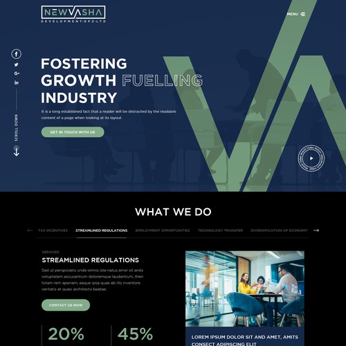 We need a web design for an Export Processing Zone in Kenya Design by Digitechtic