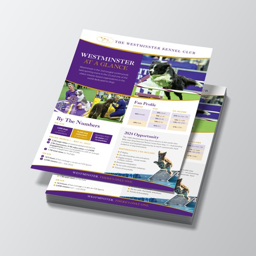 Design a Highlight Sheet for the iconic Westminster Kennel Club Dog Show! Design by Jordon