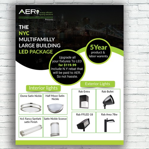 AER Lighting Flyer | Poster contest