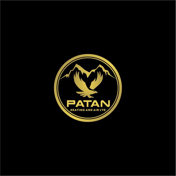 Design by Hyak Saka titled "simple but bold eagle logo for high end heating and air conditioning company."