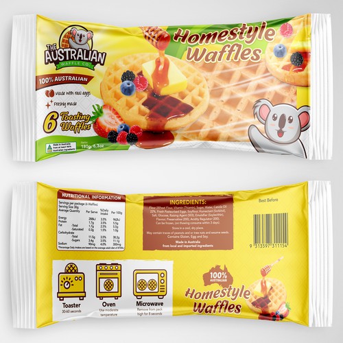 Waffle Packet Design Design by rizal hermansyah