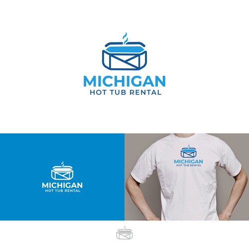 Michigan Hot Tub Rental Logo Design Contest Design by ekhodgm