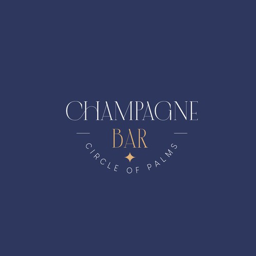 Luxury and modern Champagne Bar logo Design by mhdqazi