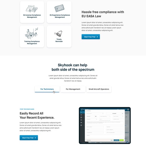 Designs | skyhook.is - website for the aviation professionals that like ...