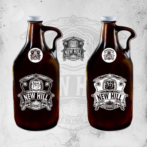 Blend sophistication with edge to create attention grabbing logo for New Hill Brewing Co. Design by DataDesign99d