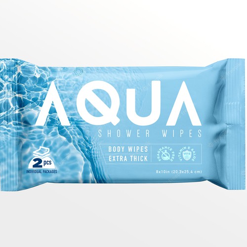 AQUA SHOWER WIPES :D Design by agooshe