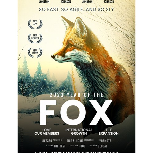 Life360 2023 Year of the Fox Poster Design by vkbdesign