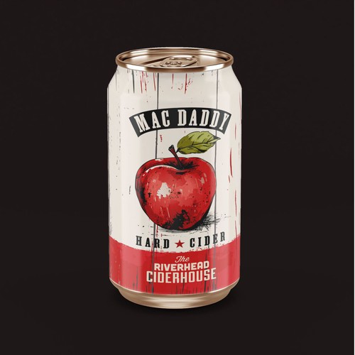 Design a rustic feeling slim can for hard apple cider Design by DesinNIK