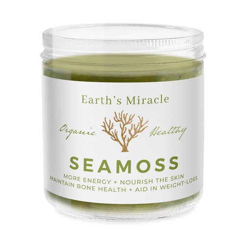 Design Design a Label for our Sea Moss Gel Product por MarsiDesign