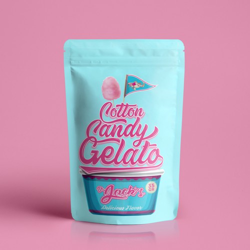 Designs Cotton Candy gelato cannabis bag Product packaging contest