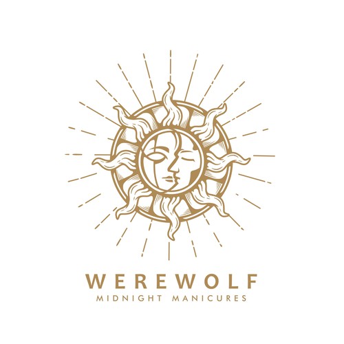 99d: Werewolf Midnight Manicures logo Design by Yulianto.dedy