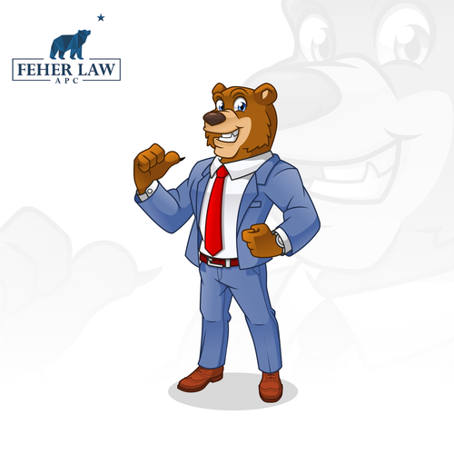 Cartoon Bear Mascot for Law Firm! Design by ridjam