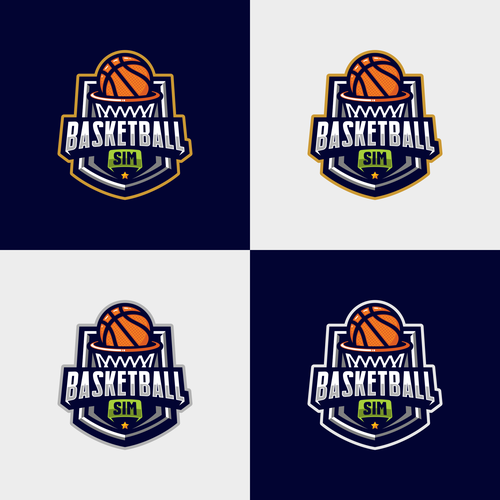 Basketball Simulator Logo Design Design by Rudest™