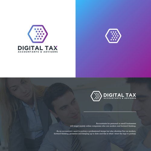 Professional And Clean Modern Logo For An Accountant Logo Design