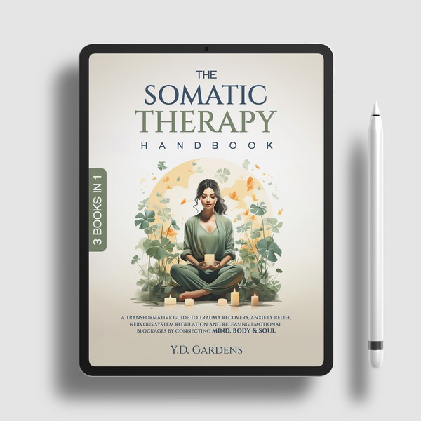 Peaceful & Therapeutic eBook Cover for Somatic Therapy Guide