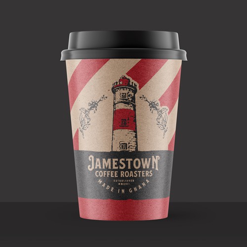 Coffee To-Go Cup Design for Cafe in Ghana Design by _fra_