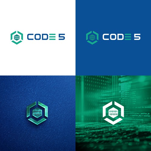 "Nouveau logo pour notre société ACRT Bourg qui devient CODE 5" winning Logo & brand guide