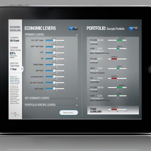 Design di Design a next-gen UI for iPad app for financial professionals di A.Alley