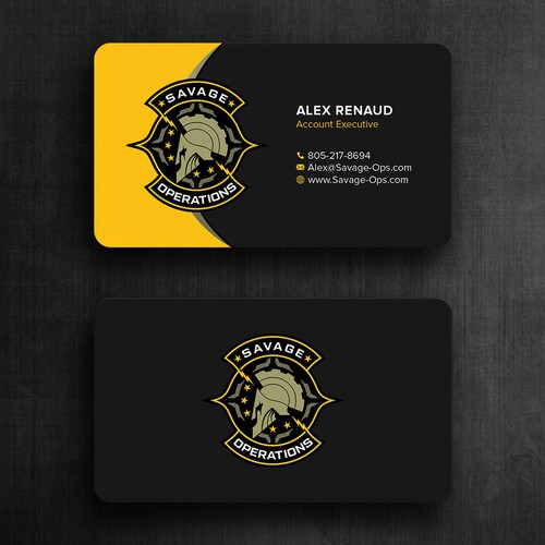 Business Card & Letterhead for Armed Security Agency Design by Felix SH