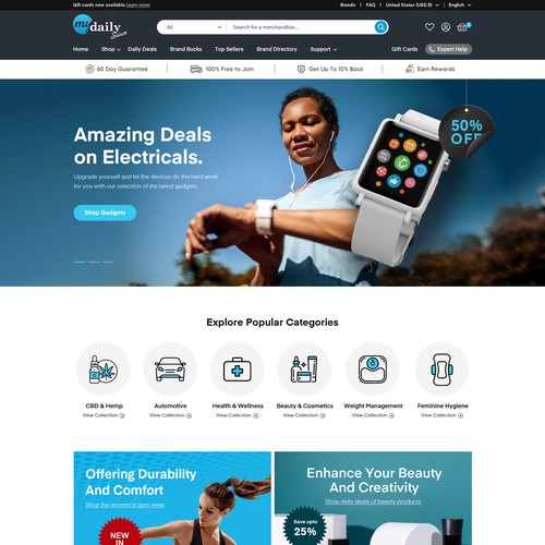 Revamp our e-com website! Design by OMGuys™