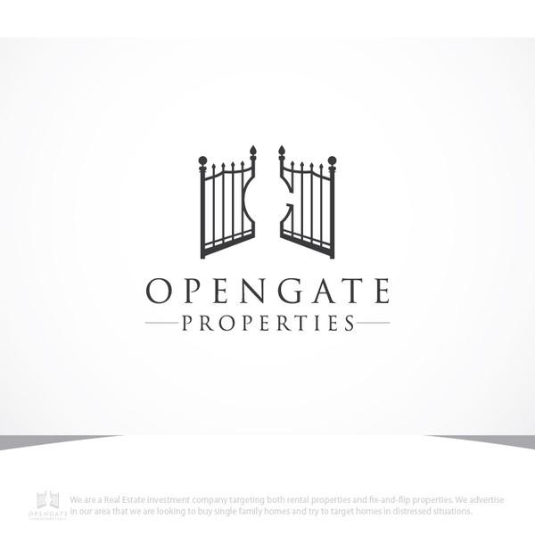 Design by brigs titled "Guaranteed/Blind Contest for OPENGATE PROPERTIES! Need creative ideas for investment co.!"