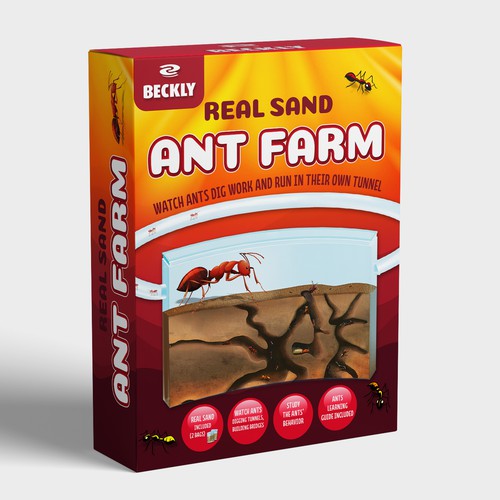 Eye Catching Ant Farm Box Design Design by Radmilica