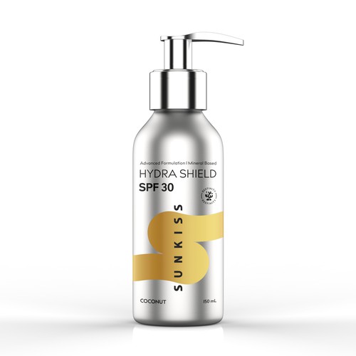 Luxury Sunscreen Label Design by rgphic