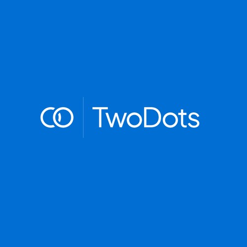 Two Dots Software Fraud Prevention Logo Design - Modern and Simple! Design by egzote.