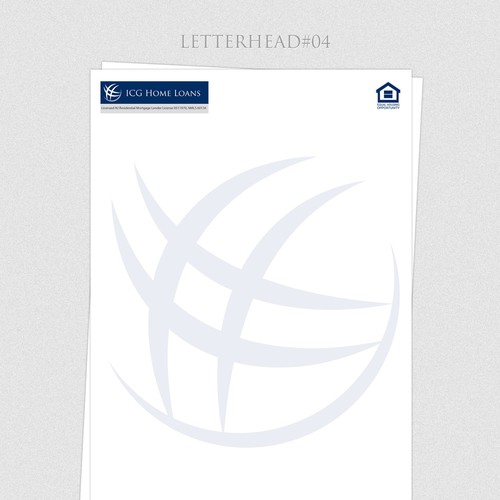 New stationery wanted for ICG Home Loans Diseño de ADMAXCREATIONS