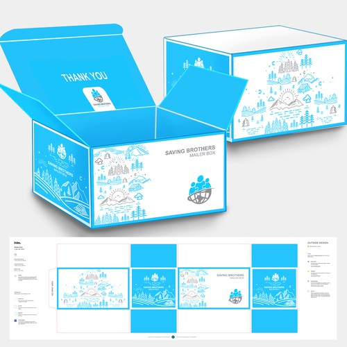 Create a Cool Shipping Box for a Global Organisation Design by Hediyye.studio