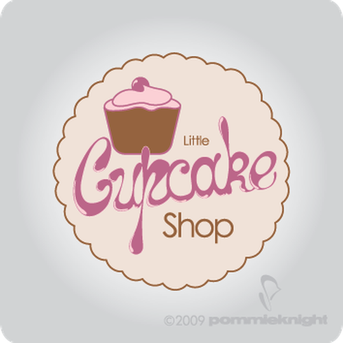 LOGO-  for  CUPCAKE  BAKERY Design by pommieknight