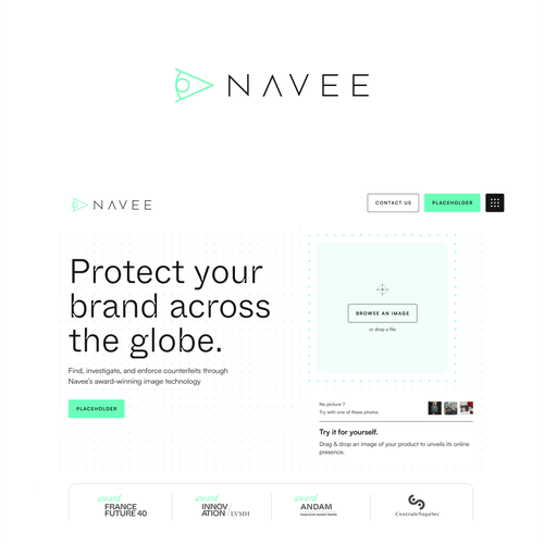 Powerful anti-counterfeiting logo for our startup! Design by 71Z Dezign