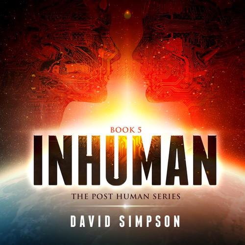 Book Cover Design - Sci-Fi Human/technology integration / Artificial Intelligence story Design by " Portugal "