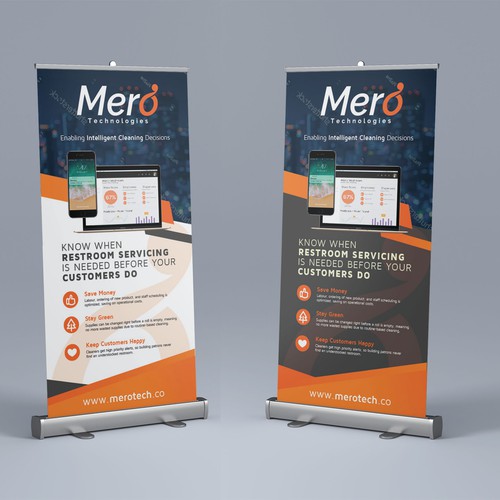 Growing tech startup in IoT needs a banner design for trade-shows Design by si_JambuL