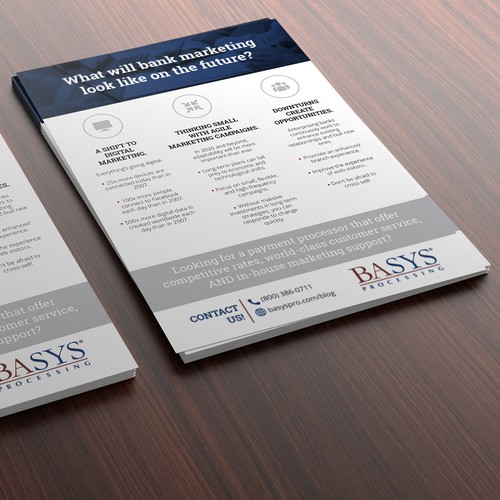 Flyer on the Future of Bank Marketing Design by ateiluj