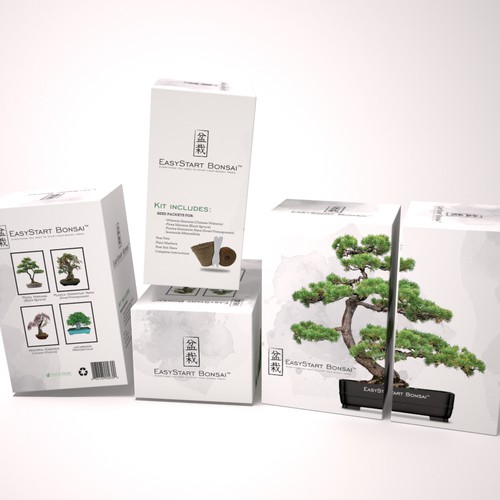 Design Box for a Bonsai Tree Starter Kit Design by JCE Graphics