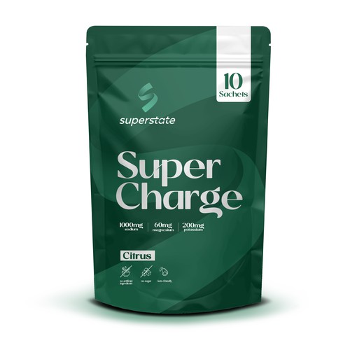 Packaging Design for a clean electrolyte supplement Design by sougatacreative