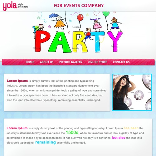 1-3 Page Website Template Design von nic_alones