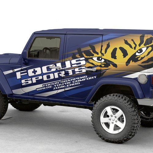 Eye catching car wrap for jeep wrangler unlimited | Signage contest |  99designs
