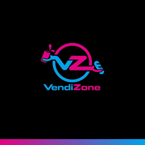 New logo concept for VendiZone - a fully automated vending machine retail shop serving coffee+snacks Design by Warnaihari