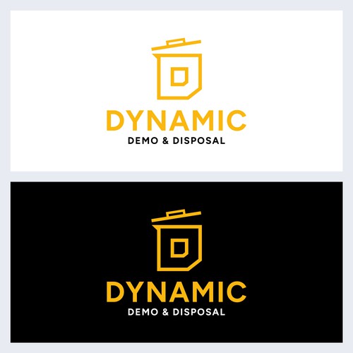 Abstract construction style logo for demo/junk removal business Design by Md. Faruk ✅