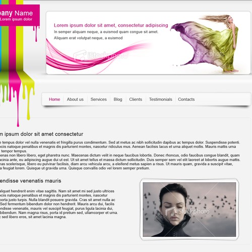 1-3 Page Website Template Design von kpp0209