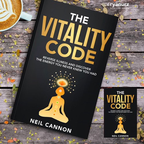 Vitality Book design to appeal to conscious people Design by ryanurz