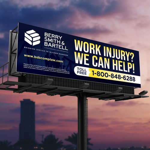 Law Firm Billboard Design by SoftSkills