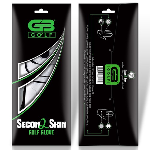 Create sleek golf glove packaging for Grip Boost Design by milan.kelecevic